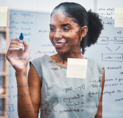 Mathegy Woman working on Orlando PPC management strategy