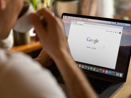 Recent Google Leak Person looking at Google page on laptop