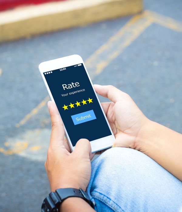 Google Review on Smartphone