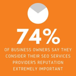 business owners consider seo service provider reputation important