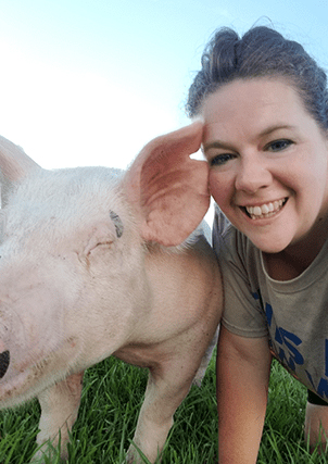 Mandy hanging out at the farm!